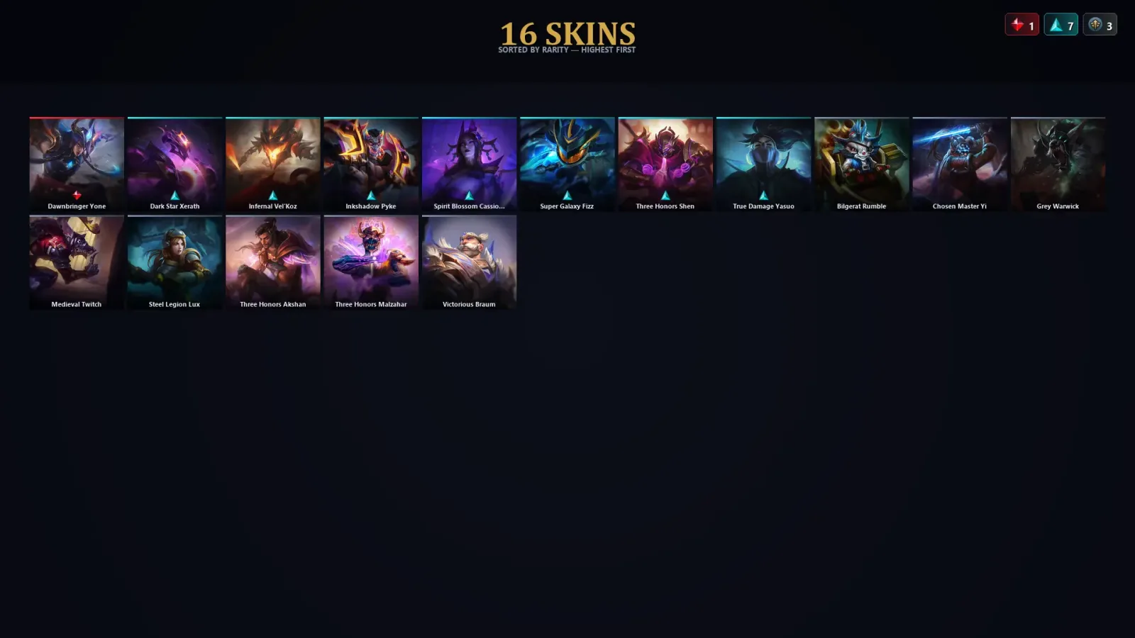 [LoL] | TR | Level 58 | Emerald III | 132 Champions | 16 Skins | 10,608 BE — LoL account