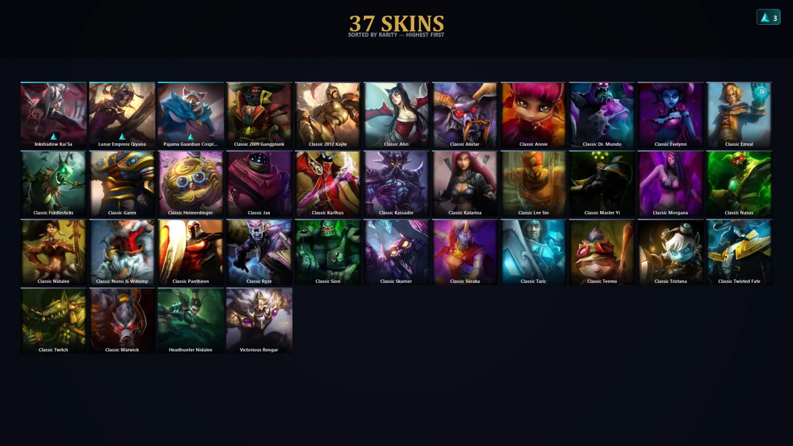 [LoL] | EUW | Level 39 | Gold III | 43 Champions | 5 Skins