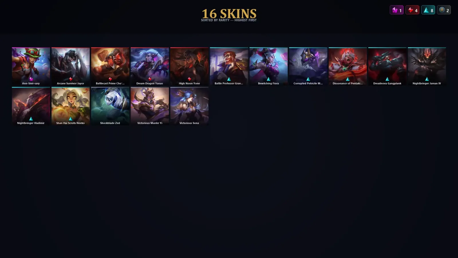 [LoL] | EUW | Level 45 | Gold III | 45 Champions | 16 Skins | 17,084 BE — LoL account