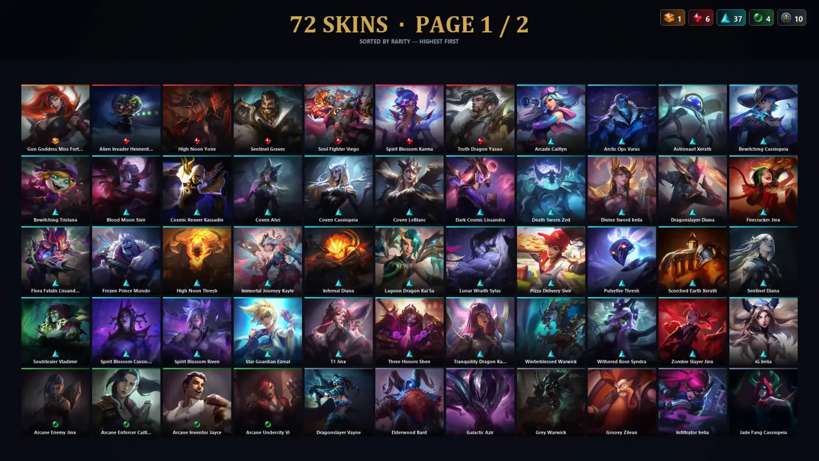 [LoL] | TR | Level 30 | Master | 172 Champions | 72 Skins | 32,775 BE — LoL account