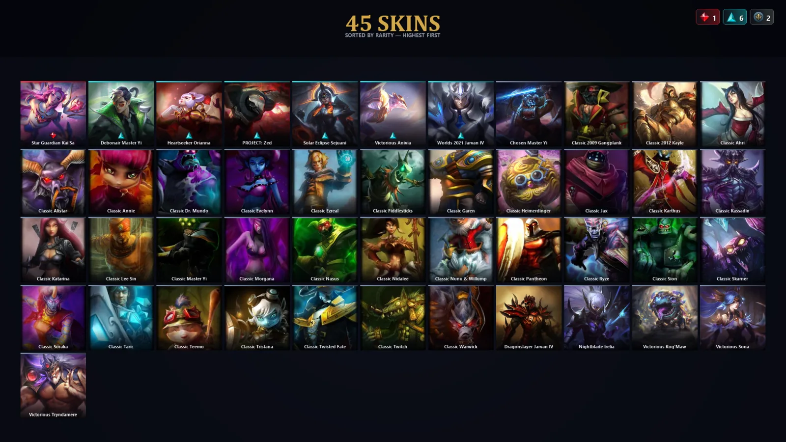 [LoL] | TR | Level 51 | Emerald III | 52 Champions | 45 Skins