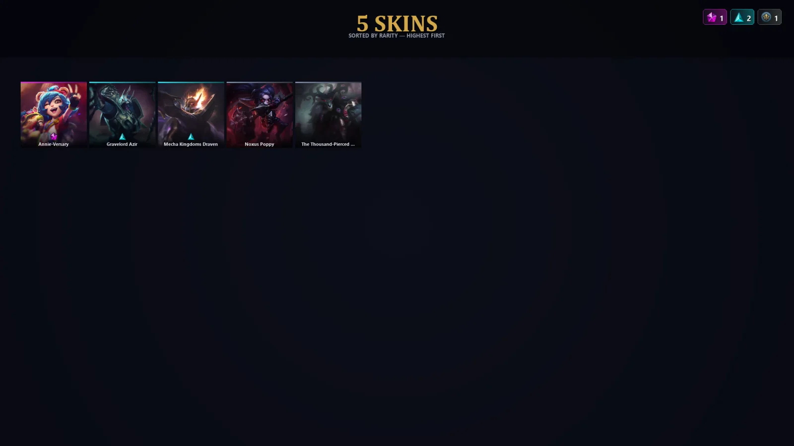 [LoL] | TR | Level 34 | 24 Champions | 5 Skins