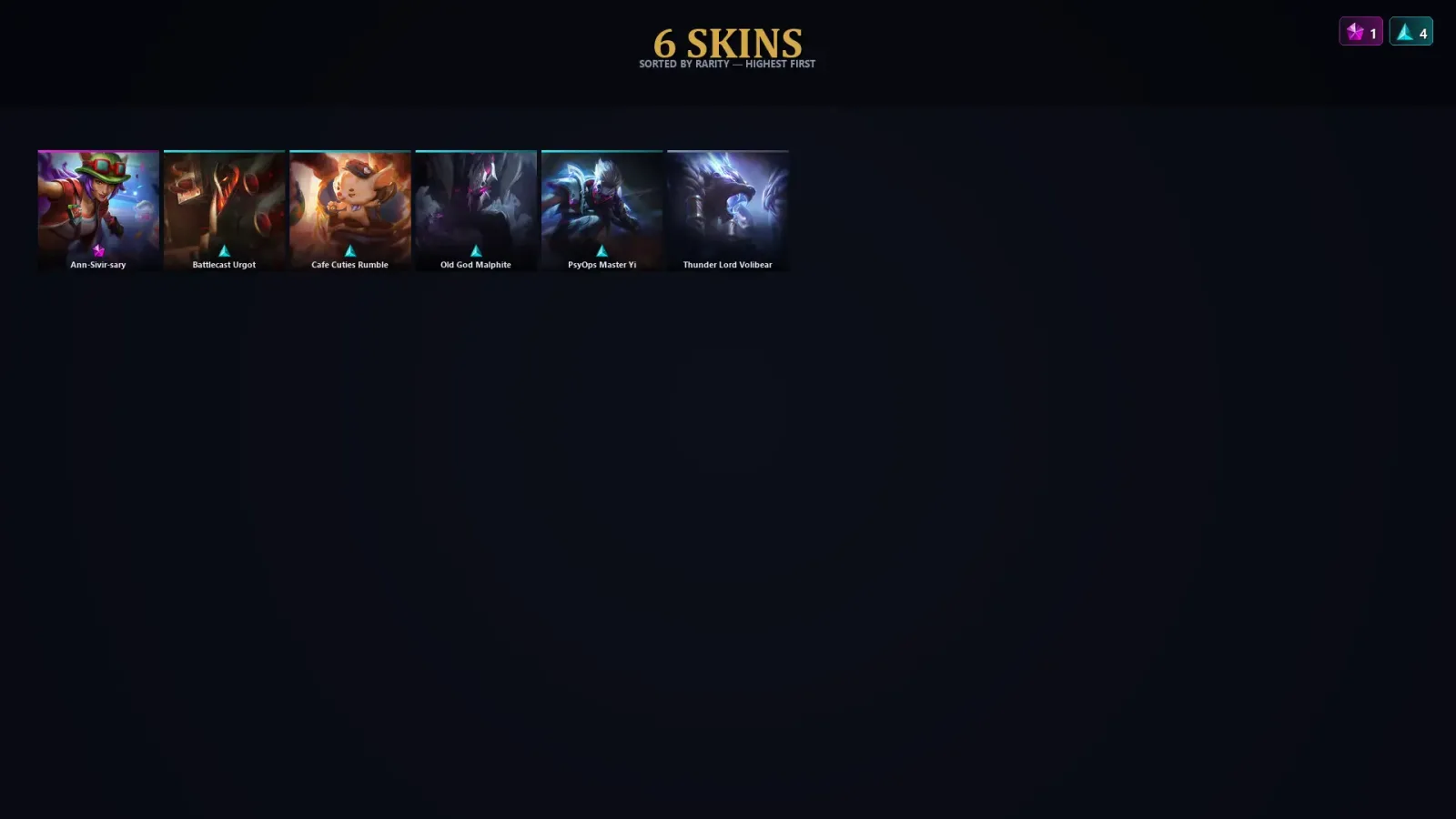 [LoL] | EUW | Level 30 | 43 Champions | 6 Skins | 22,214 BE