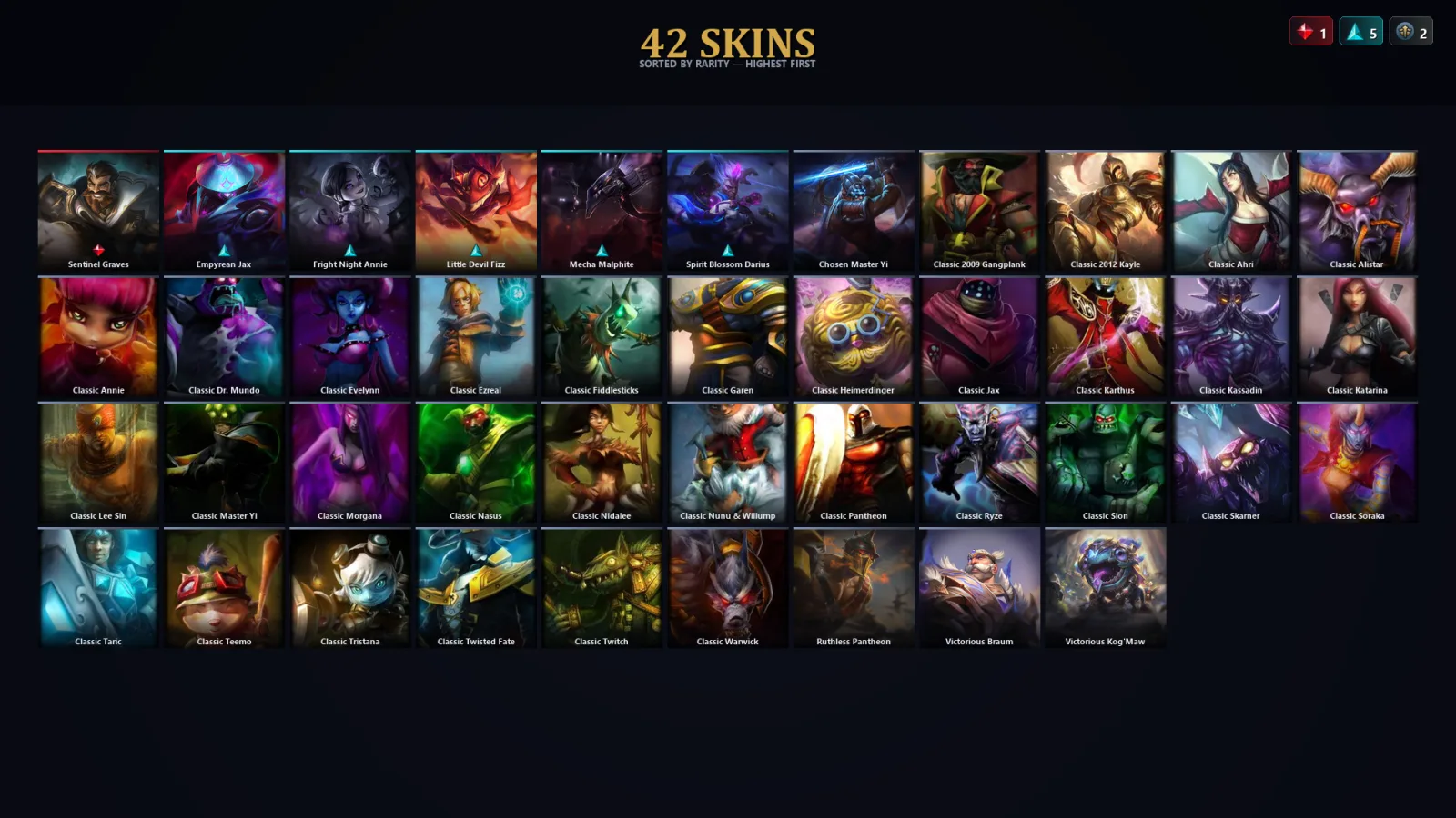 [LoL] | TR | Level 48 | Gold IV | 65 Champions | 42 Skins