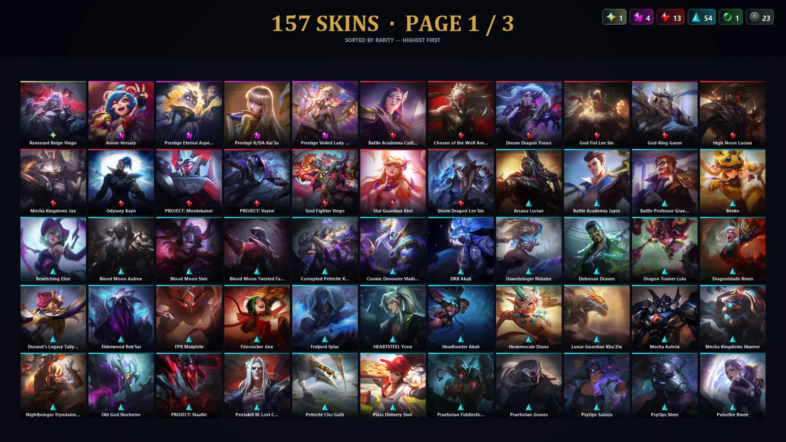 [LoL] | EUW | Level 224 | Diamond II | 172 Champions | 125 Skins | 39,855 BE