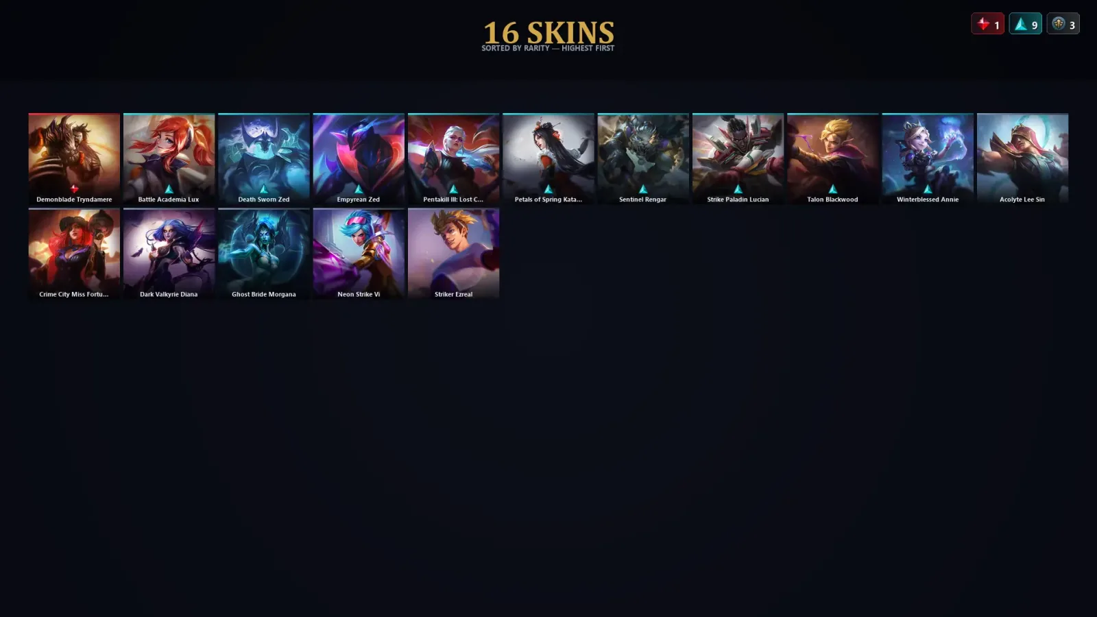 [LoL] | TR | Level 34 | Iron I | 104 Champions | 16 Skins — LoL account