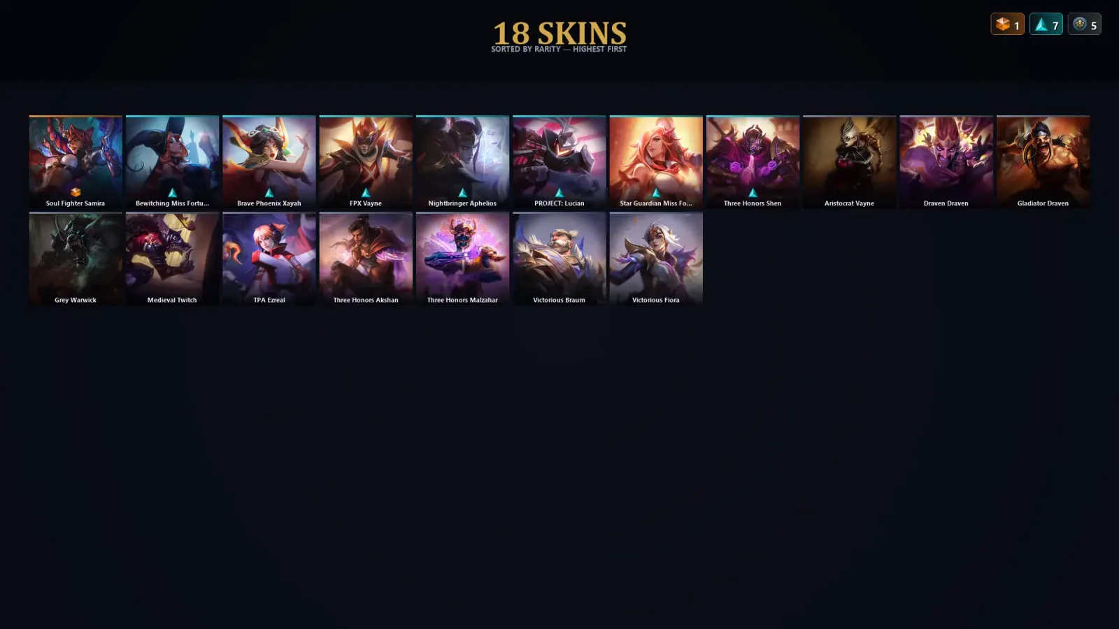 [LoL] | TR | Level 30 | Master | 52 Champions | 18 Skins | 14,877 BE — LoL account