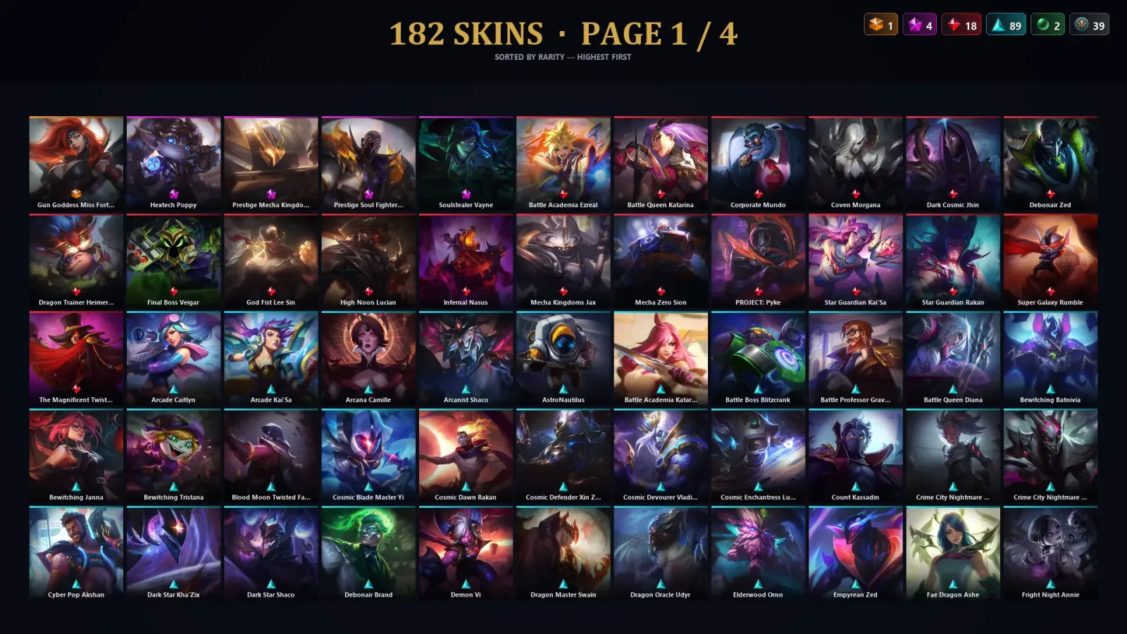 [LoL] | TR | Level 327 | Emerald III | 173 Champions | 182 Skins
