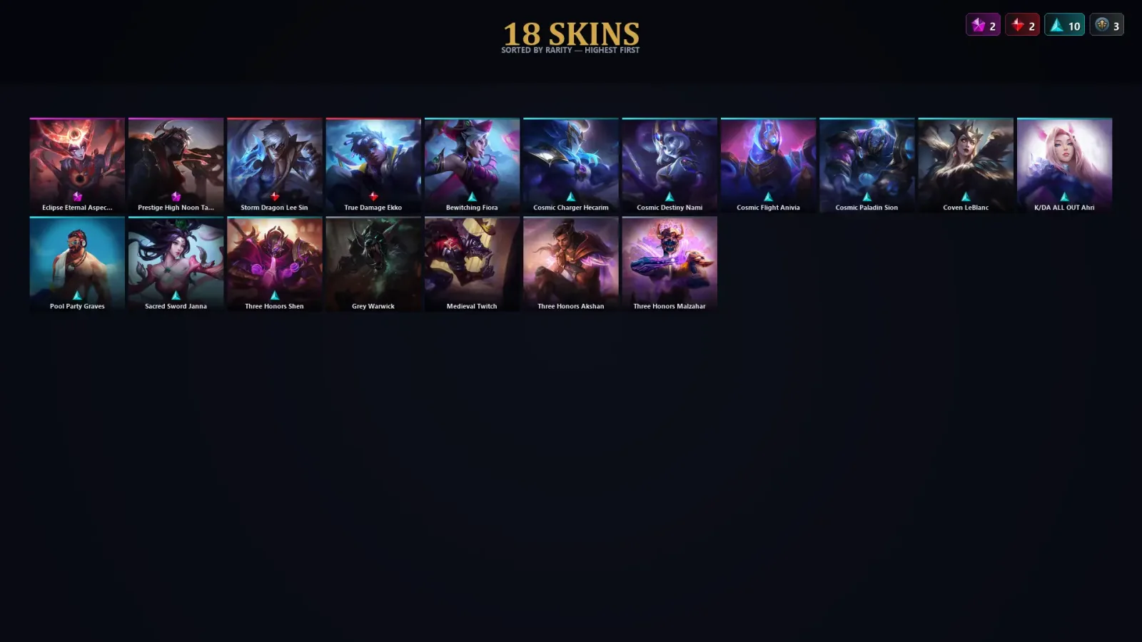[LoL] | TR | Level 30 | Master | 70 Champions | 18 Skins — LoL account