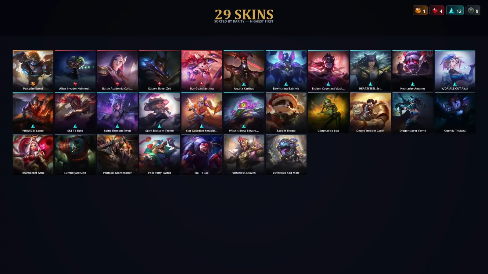 [LoL] | TR | Level 121 | Platinum III | 122 Champions | 29 Skins