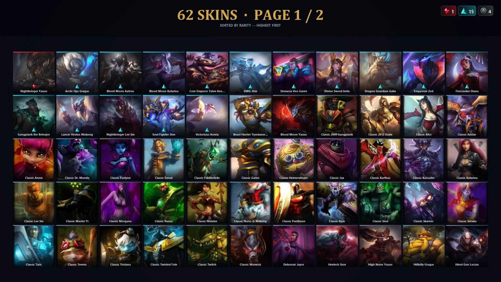 [LoL] | EUW | Level 54 | Silver I | 51 Champions | 30 Skins | 20,732 BE