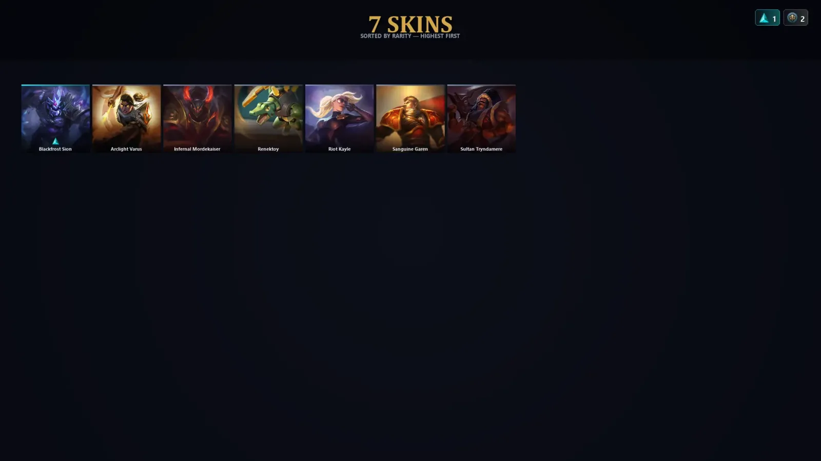 [LoL] | EUW | Level 36 | Iron IV | 34 Champions | 7 Skins | 11,603 BE — LoL account