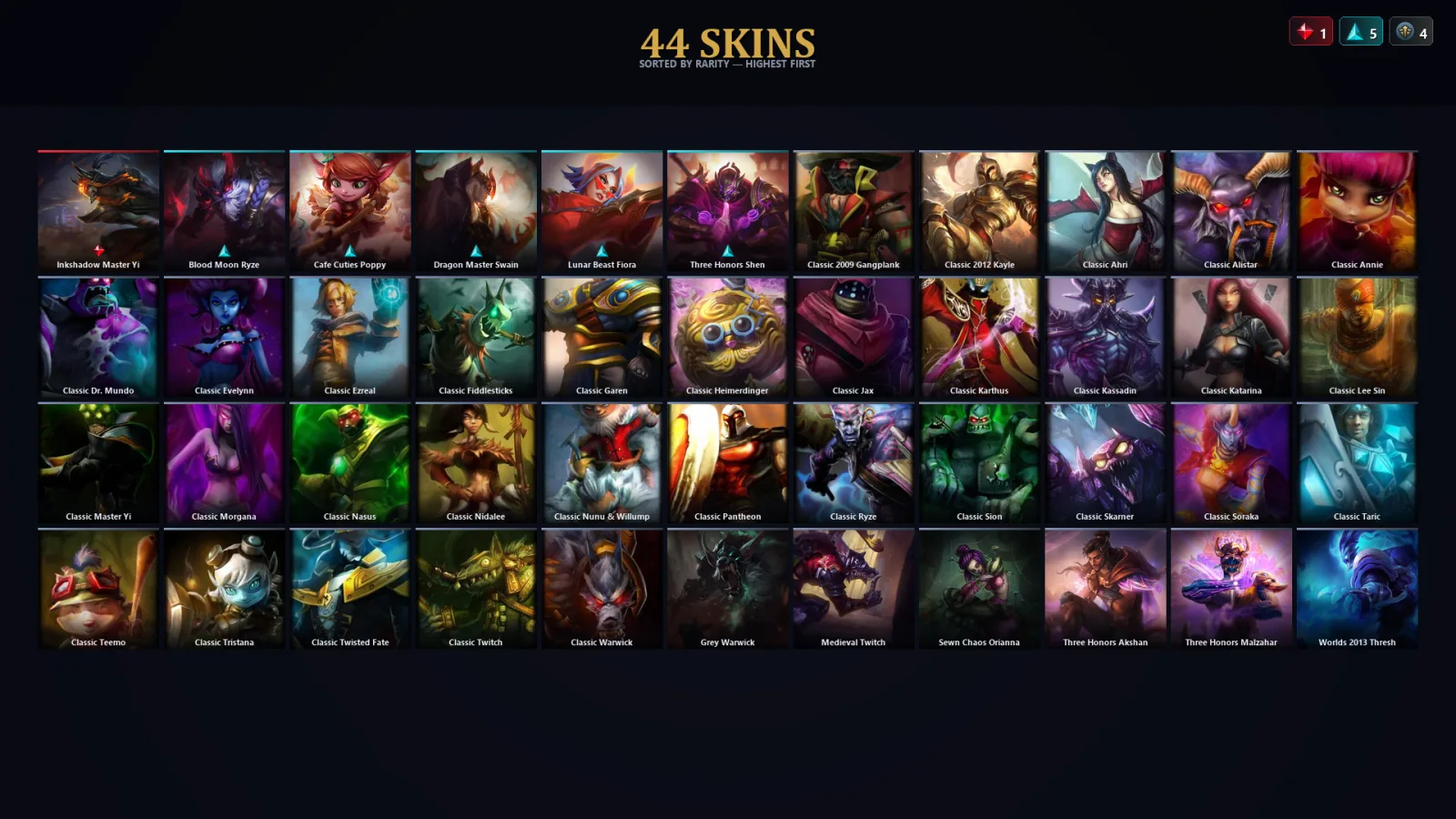 [LoL] | TR | Level 42 | Diamond IV | 108 Champions | 12 Skins