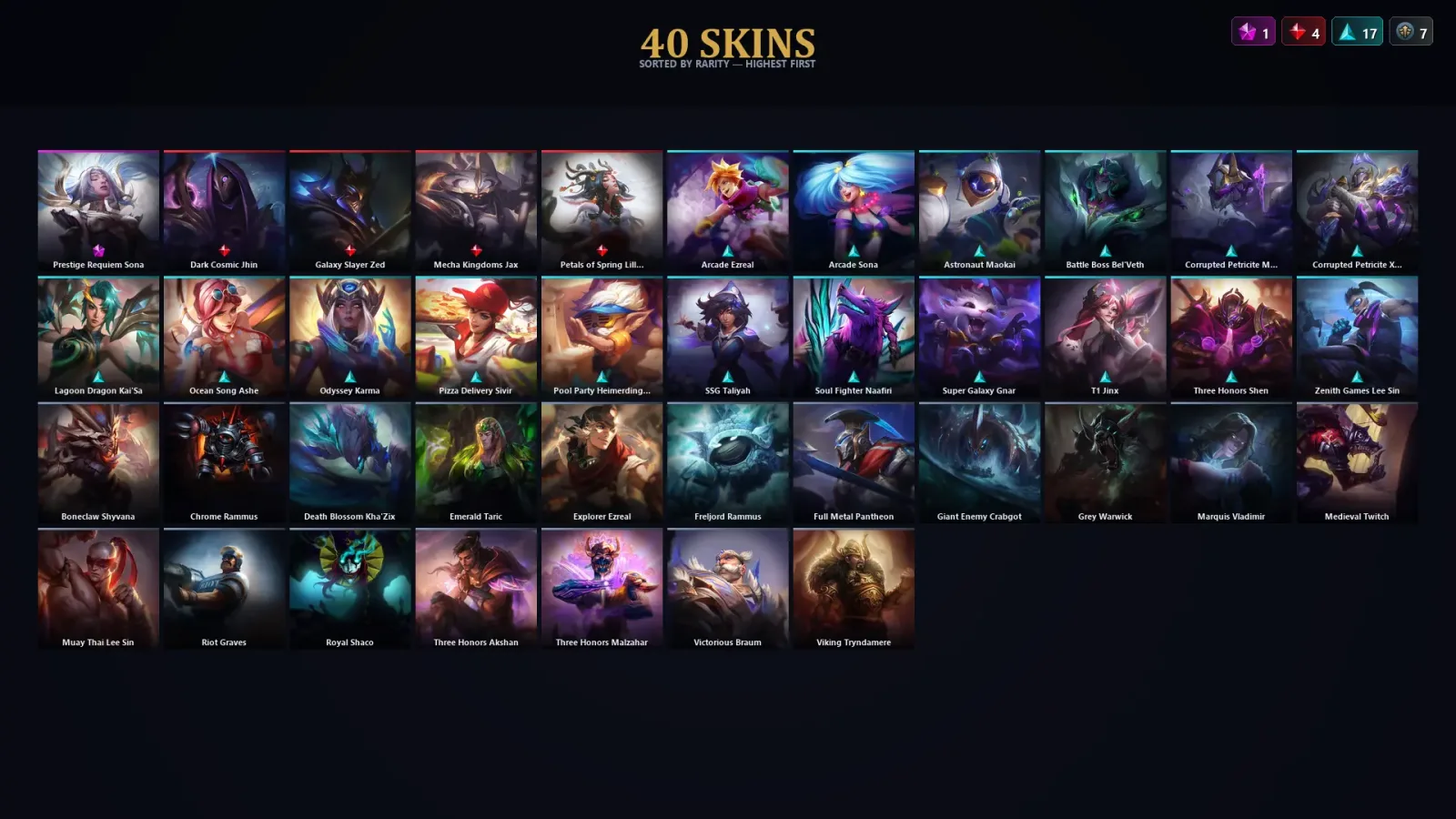 [LoL] | TR | Level 66 | Diamond III | 135 Champions | 40 Skins | 23,982 BE — Diamond League of Legends