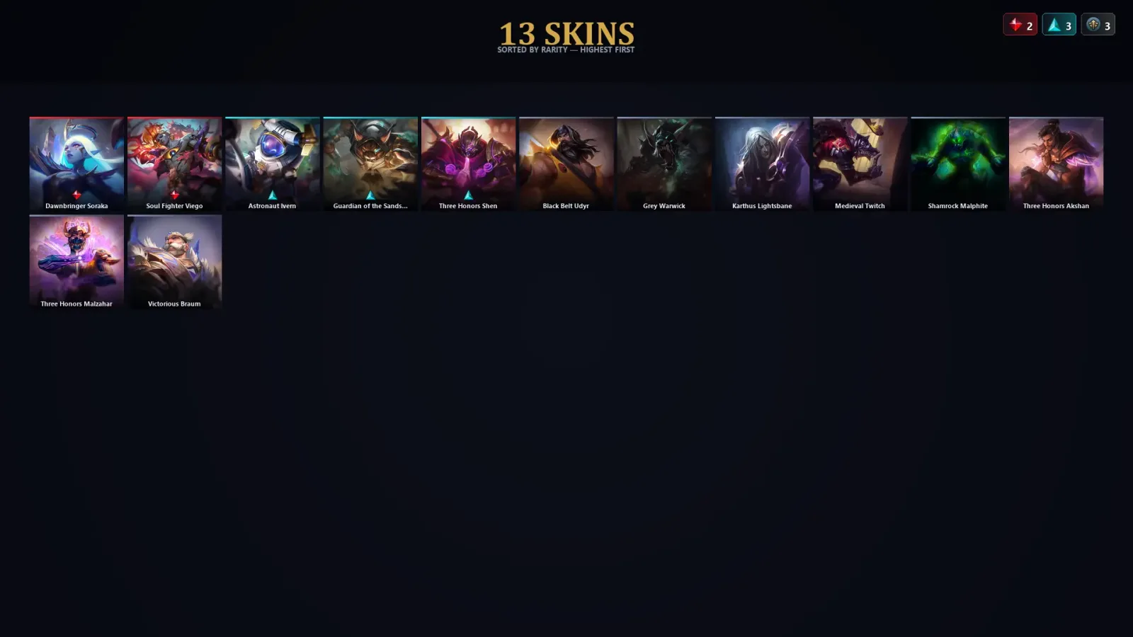 [LoL] | TR | Level 56 | Emerald II | 78 Champions | 13 Skins