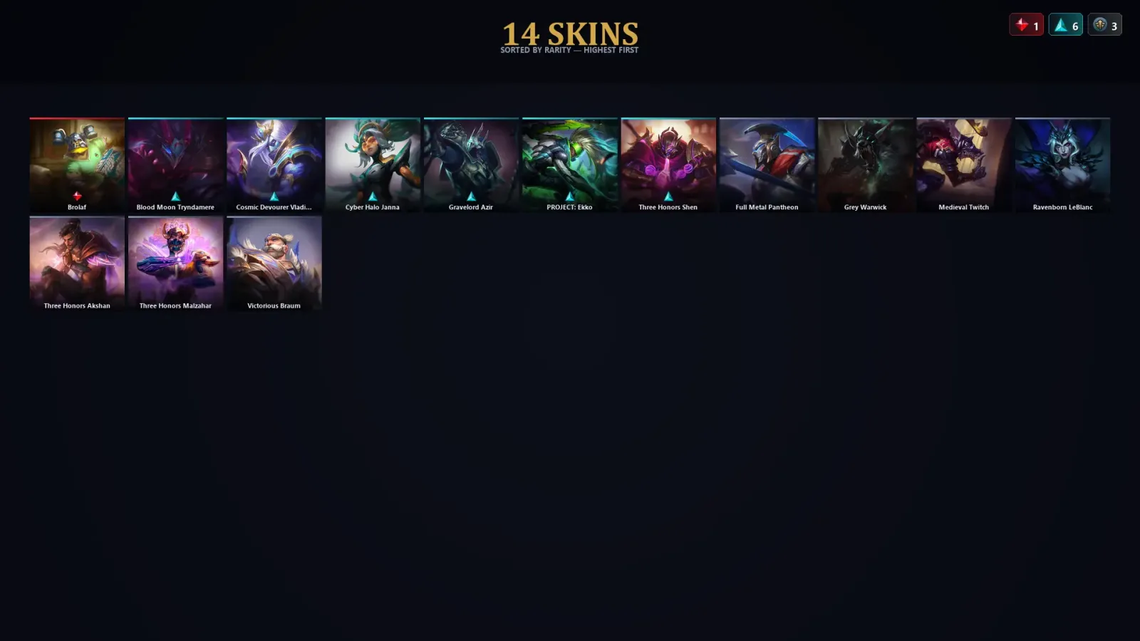 [LoL] | TR | Level 72 | Diamond I | 92 Champions | 14 Skins | 15,823 BE — LoL account