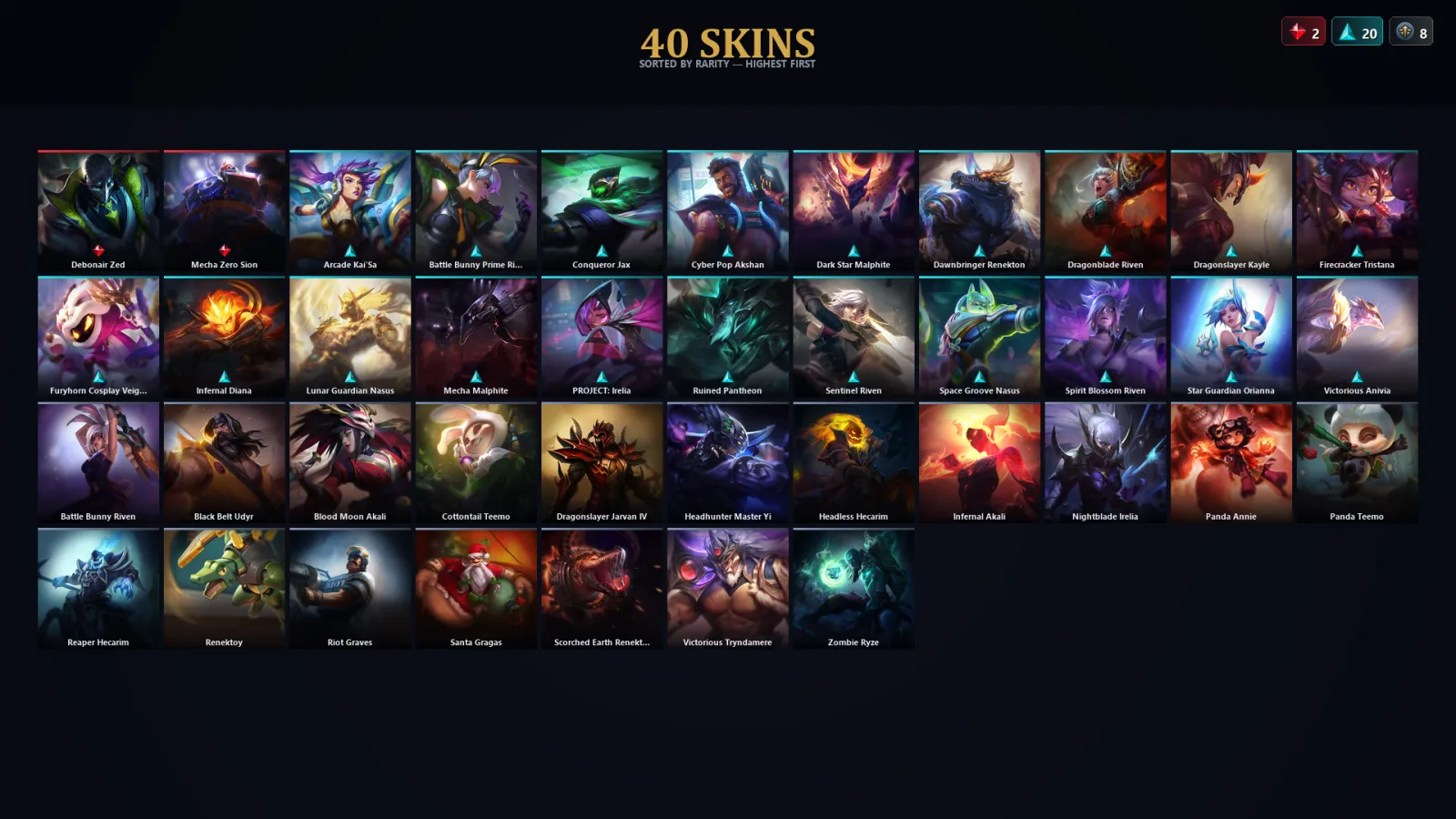 [LoL] | TR | Level 79 | Emerald I | 79 Champions | 40 Skins | 15,064 BE