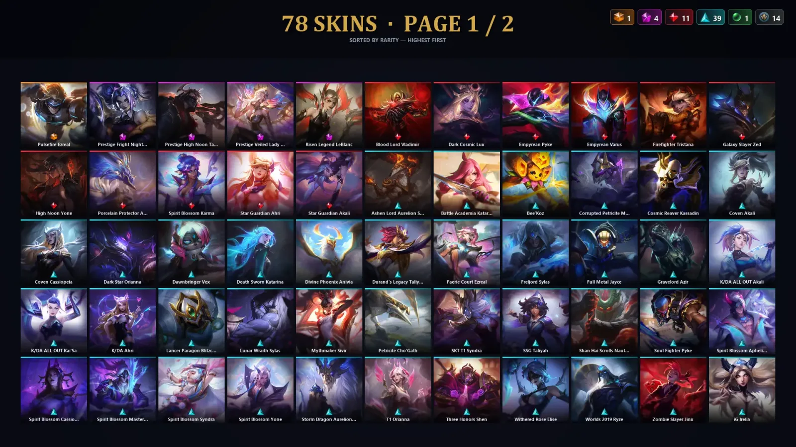 [LoL] | TR | Level 82 | Emerald II | 97 Champions | 78 Skins — LoL account