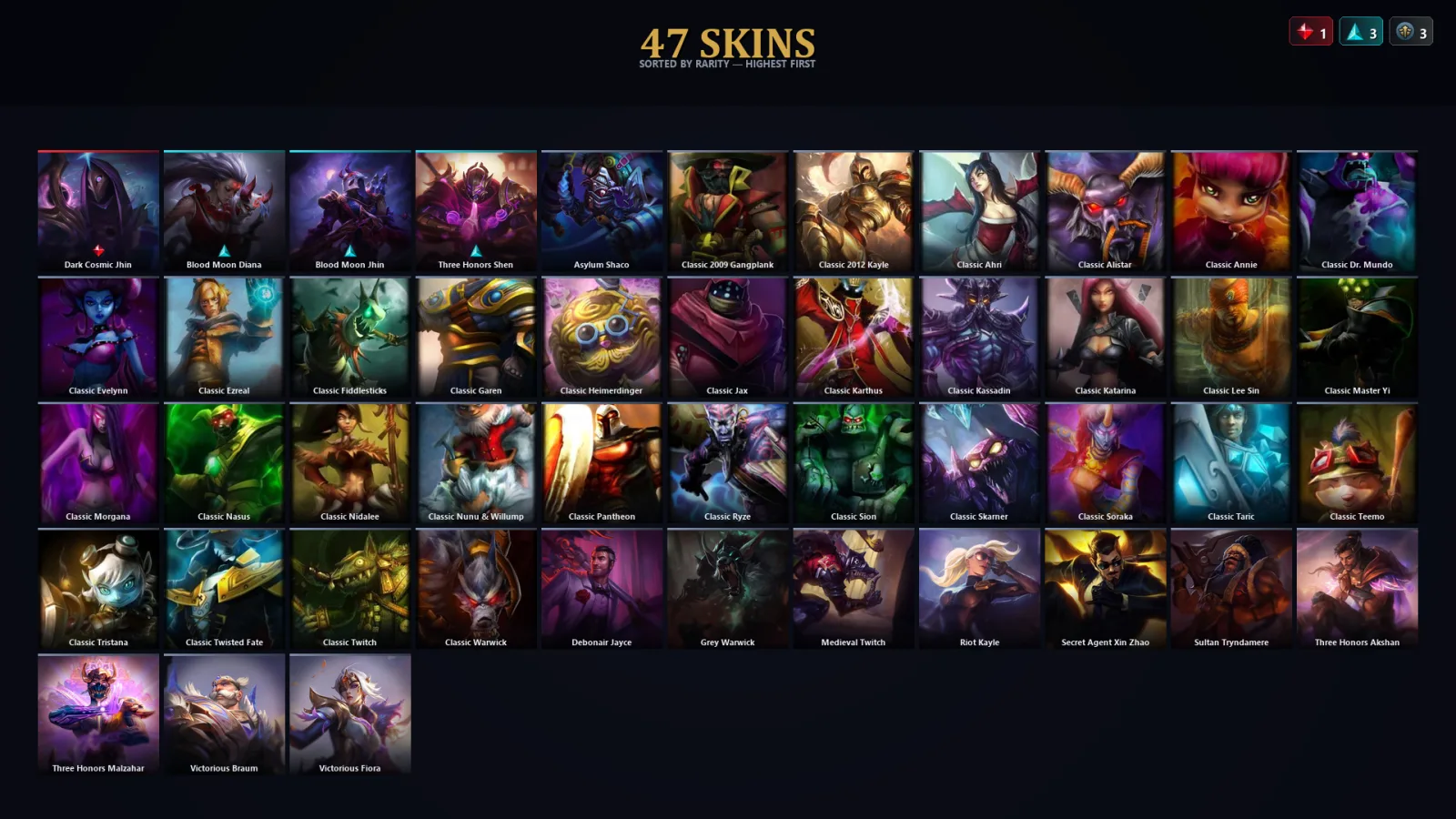 [LoL] | TR | Level 61 | Platinum IV | 76 Champions | 15 Skins