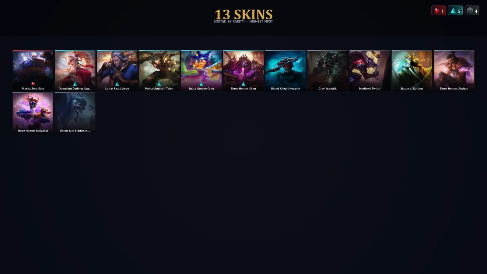[LoL] | EUW | Level 50 | Diamond IV | 37 Champions | 13 Skins | 91,006 BE