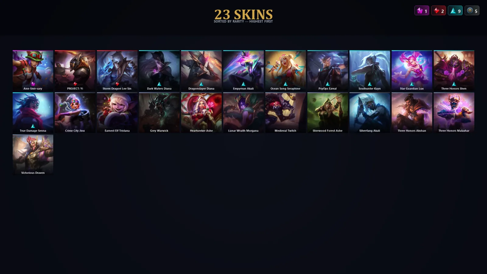 [LoL] | EUW | Level 30 | Master | 129 Champions | 23 Skins | 43,783 BE