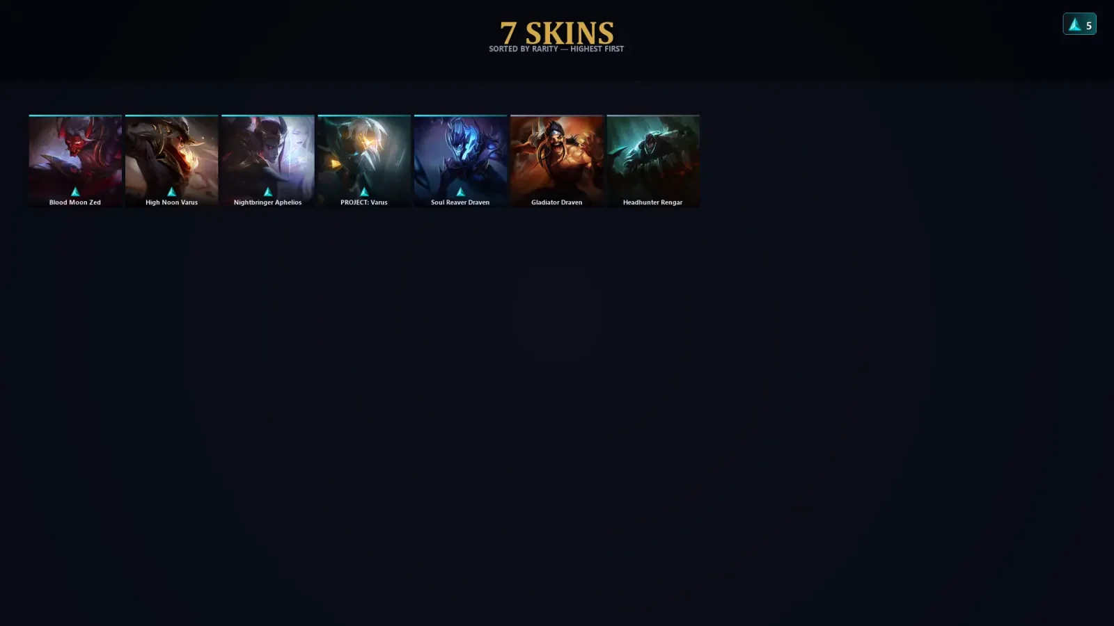 [LoL] | TR | Level 32 | Platinum IV | 42 Champions | 7 Skins | 21,899 BE