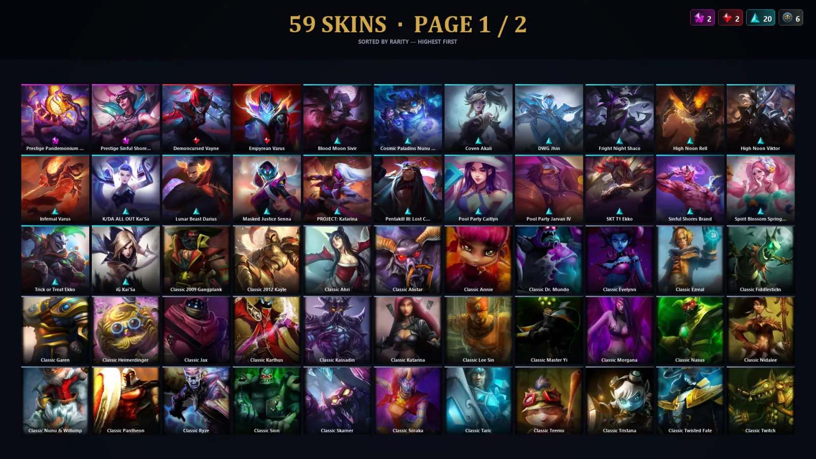 [LoL] | TR | Level 67 | Gold III | 122 Champions | 27 Skins