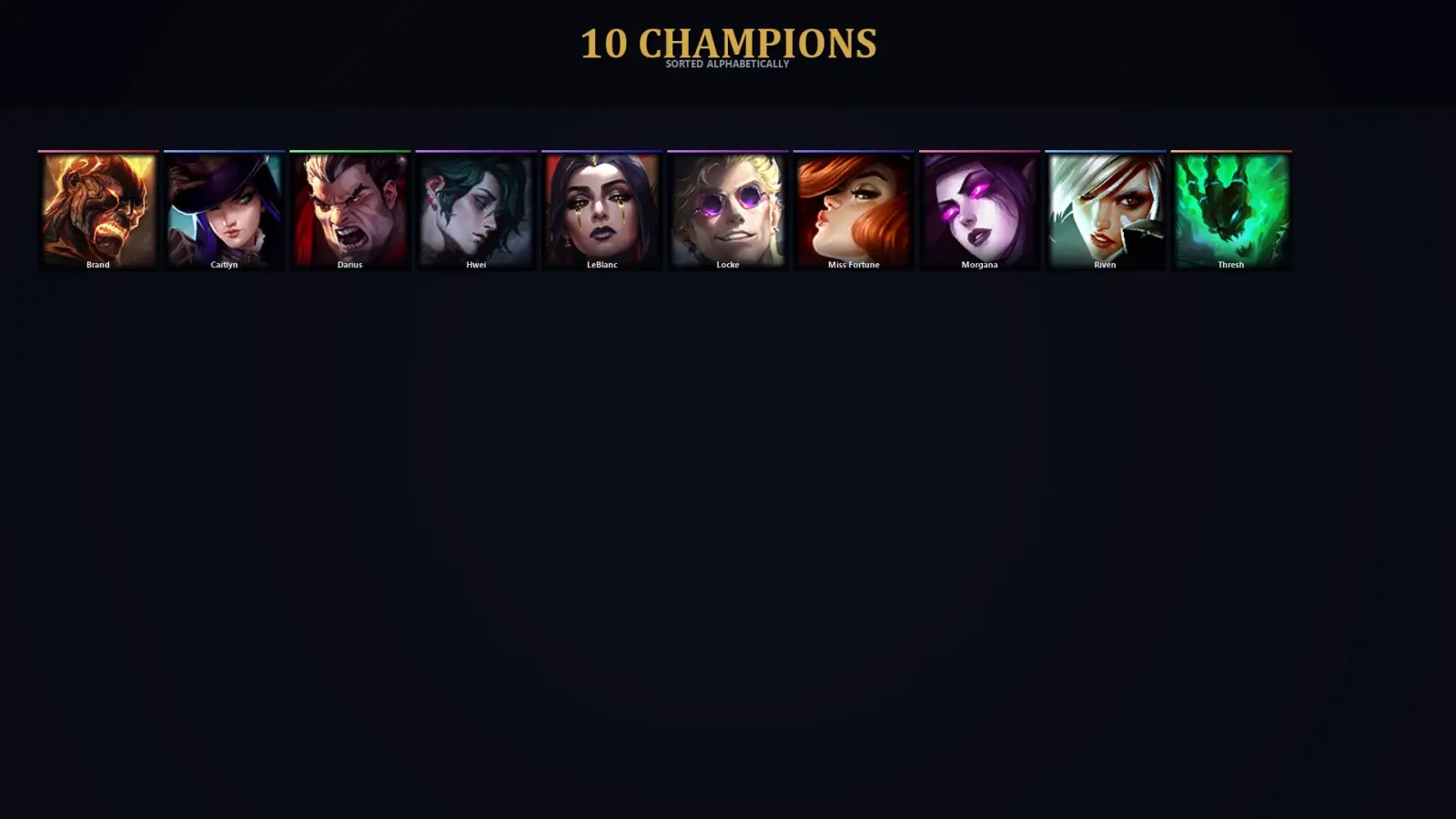 [LoL] | TR | Level 30 | 10 Champions | 41,140 BE