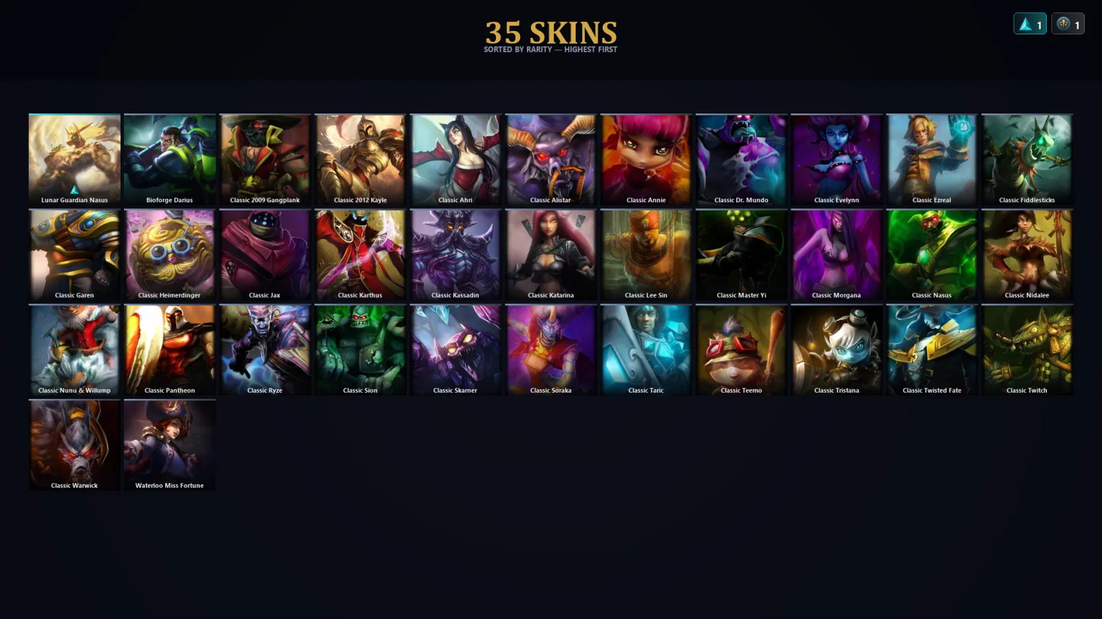 [LoL] | TR | Level 33 | Silver II | 74 Champions | 35 Skins