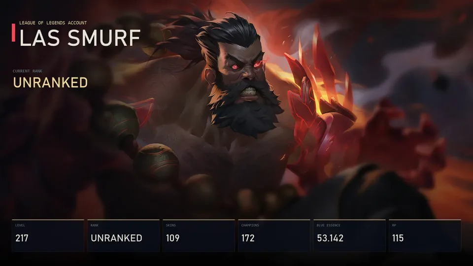 LAS | Spirit Guard Udyr | Elementalist Lux | Annie in Wonderland | Firefighter Tristana | Unranked | 109 Skin | 172 Champion — main preview