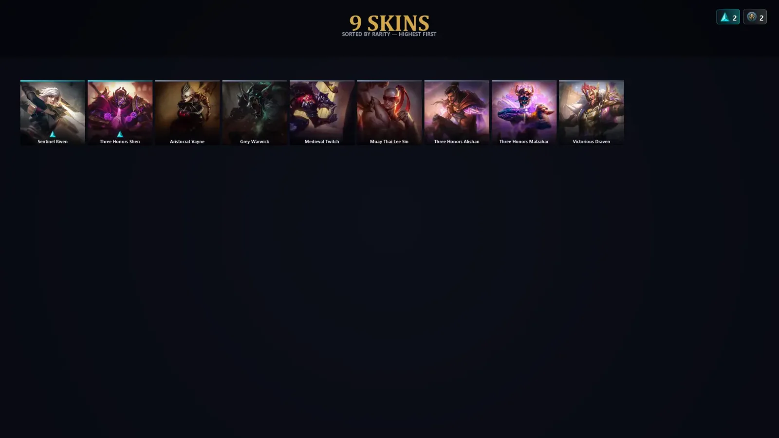 [LoL] | EUW | Level 30 | Master | 75 Champions | 9 Skins