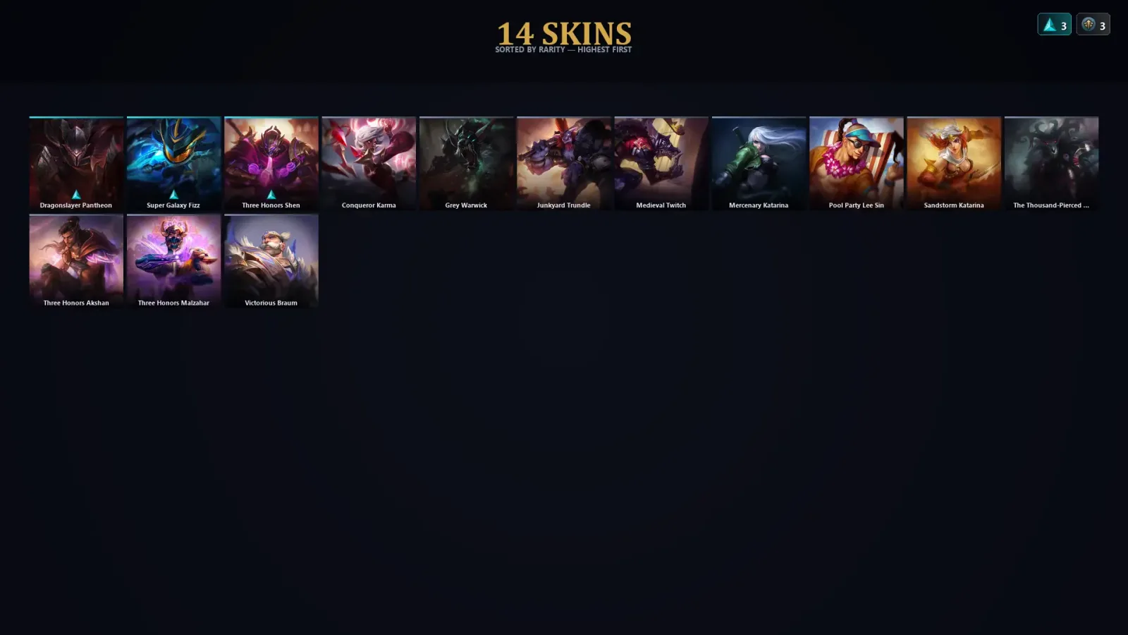 [LoL] | TR | Level 47 | Emerald IV | 63 Champions | 14 Skins