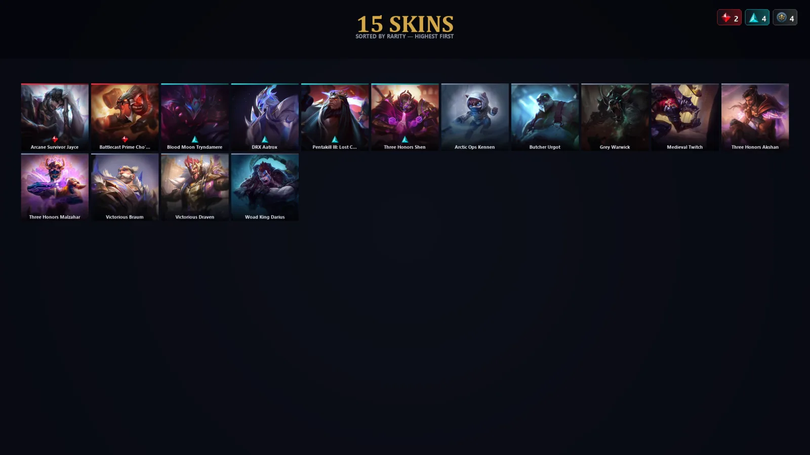[LoL] | TR | Level 57 | Diamond II | 78 Champions | 15 Skins | 12,321 BE