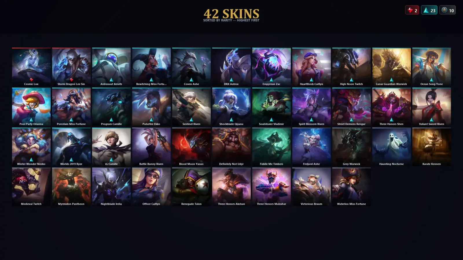 [LoL] | TR | Level 72 | Diamond II | 112 Champions | 42 Skins | 20,948 BE — LoL account