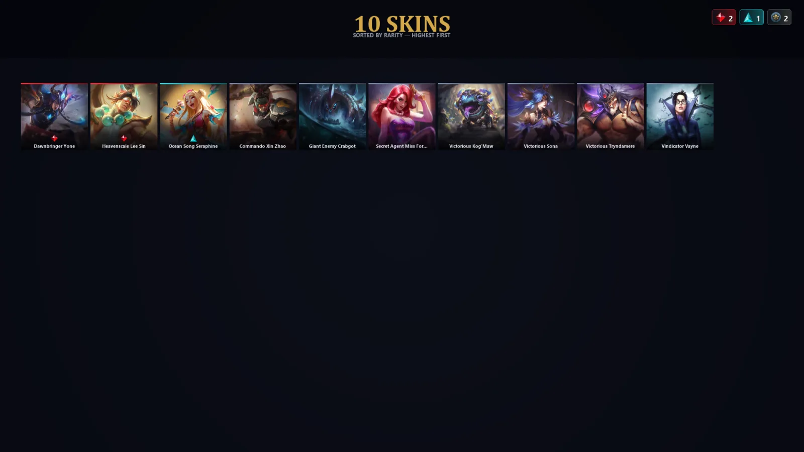 [LoL] | TR | Level 47 | Gold II | 53 Champions | 10 Skins