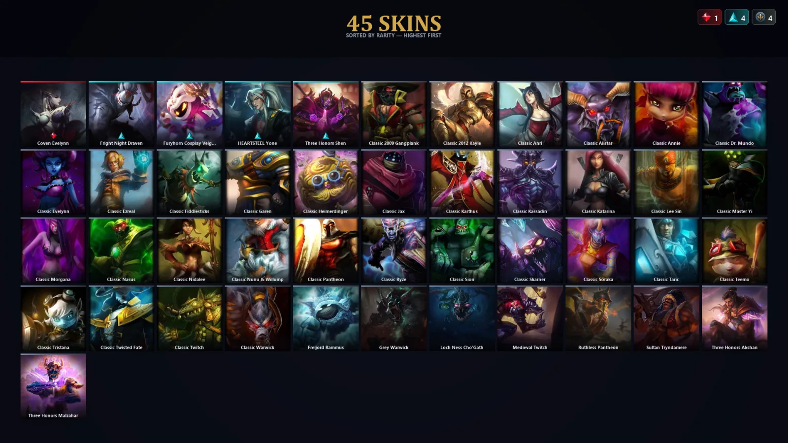 [LoL] | TR | Level 30 | Master | 107 Champions | 13 Skins