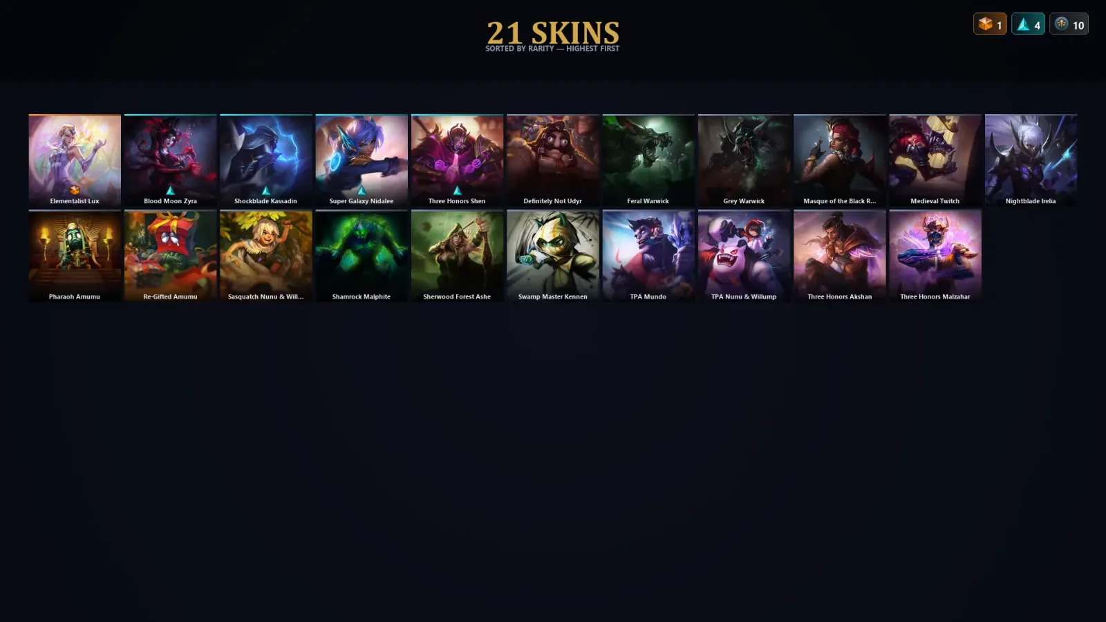 [LoL] | TR | Level 85 | Platinum IV | 74 Champions | 21 Skins | 17,480 BE — LoL account