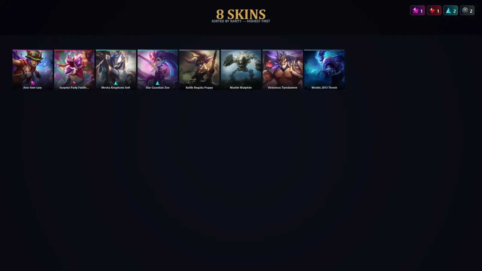 [LoL] | TR | Level 44 | 36 Champions | 8 Skins — LoL account