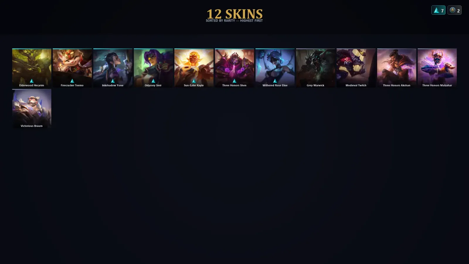 [LoL] | EUW | Level 49 | Diamond IV | 54 Champions | 12 Skins | 11,660 BE — LoL account