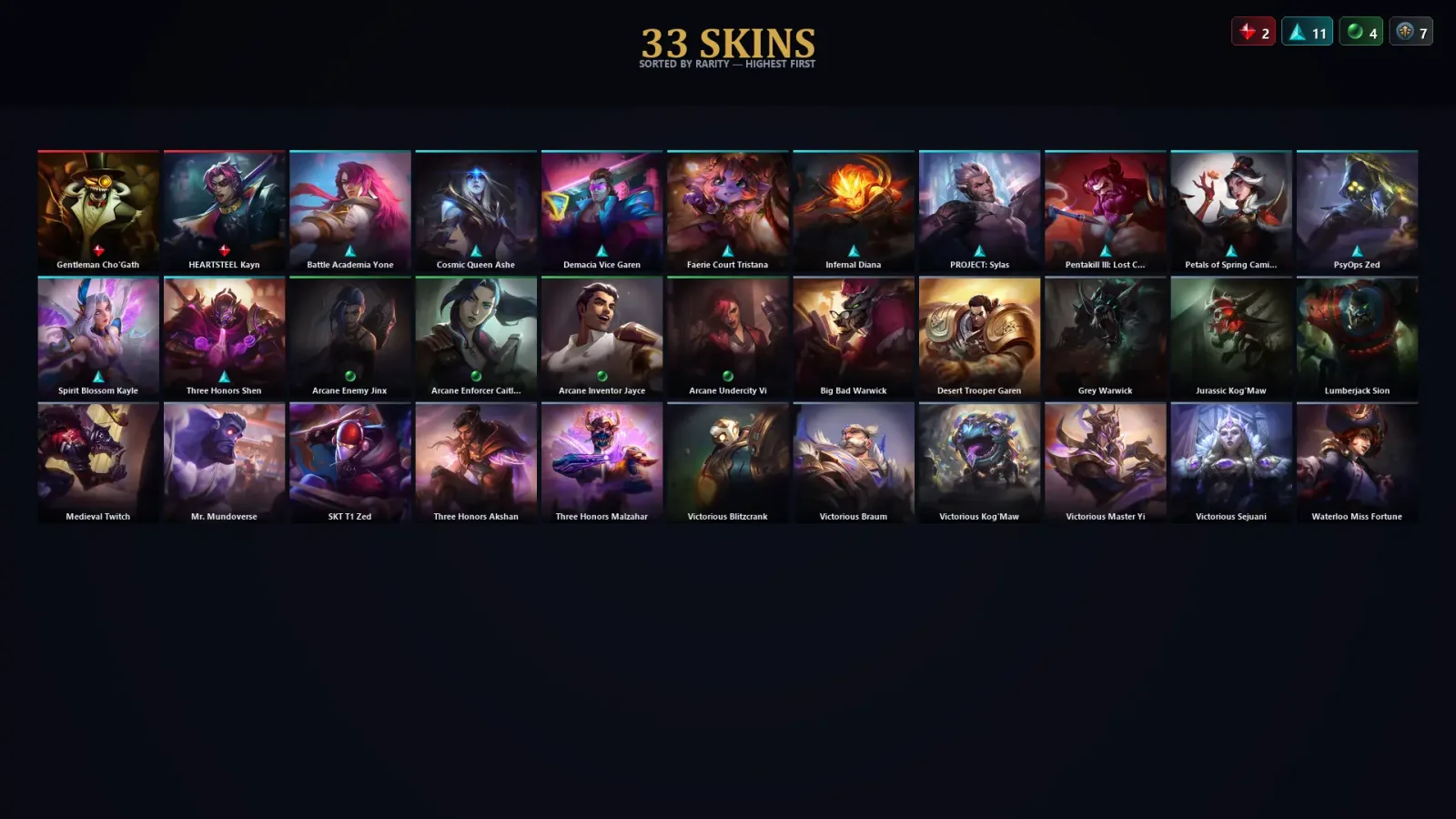 [LoL] | TR | Level 83 | Emerald II | 93 Champions | 33 Skins — LoL account
