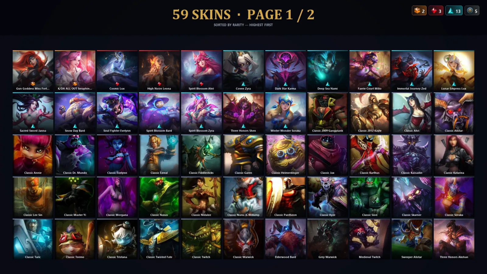 [LoL] | TR | Level 30 | Challenger | 139 Champions | 27 Skins