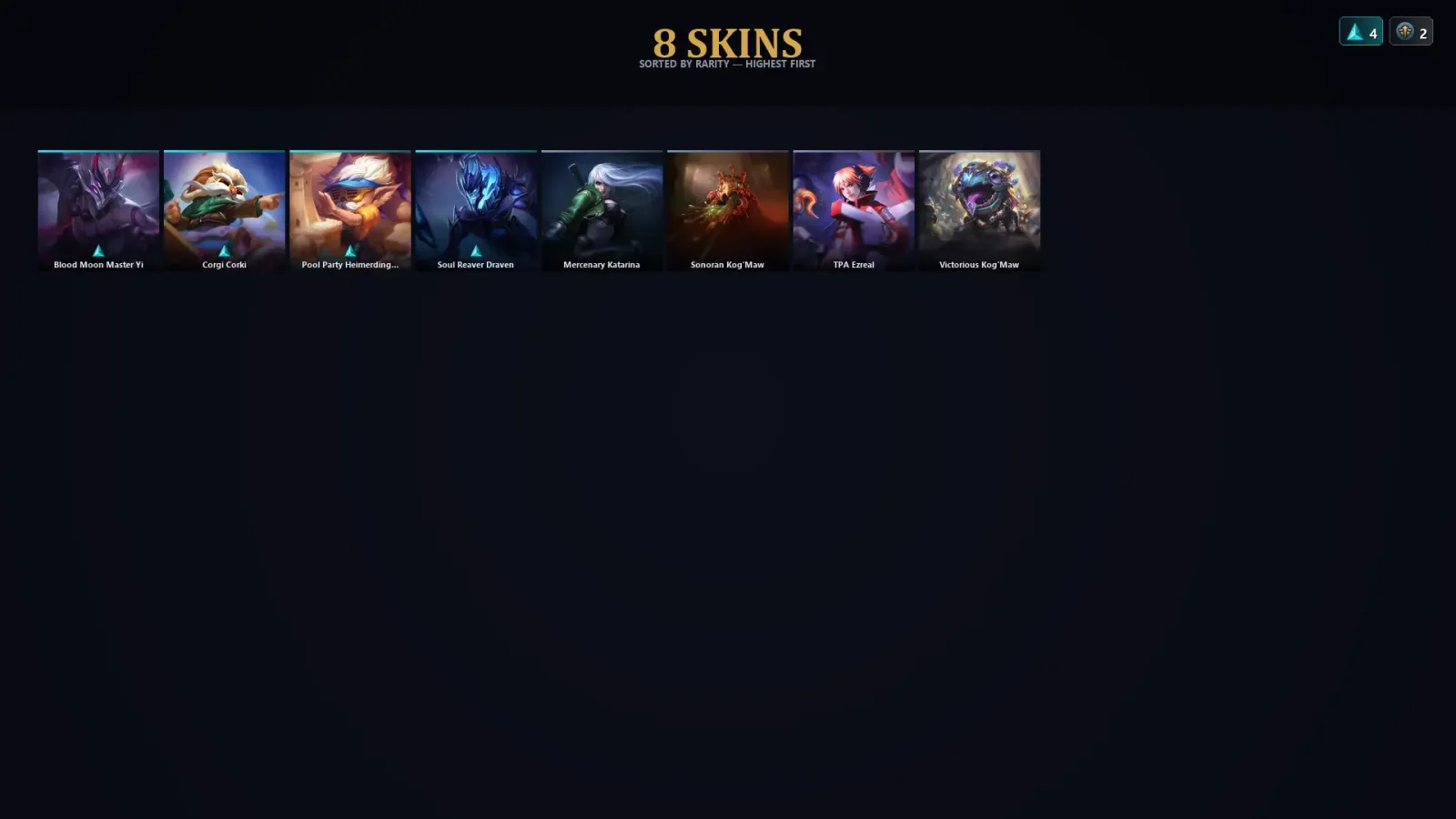 [LoL] | EUW | Level 45 | Platinum IV | 42 Champions | 8 Skins — LoL account