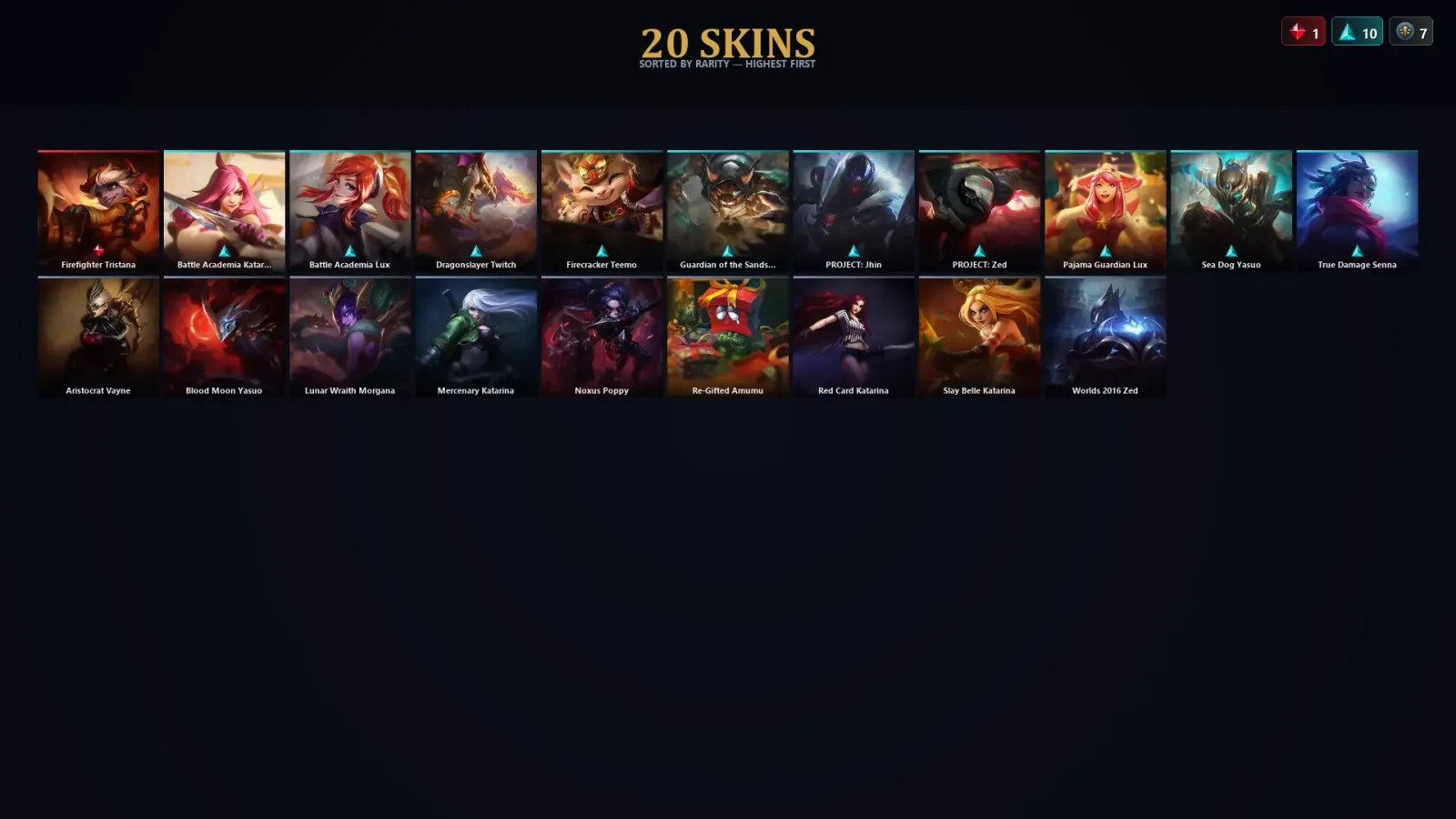 [LoL] | TR | Level 53 | Gold III | 45 Champions | 20 Skins | 10,846 BE — LoL account