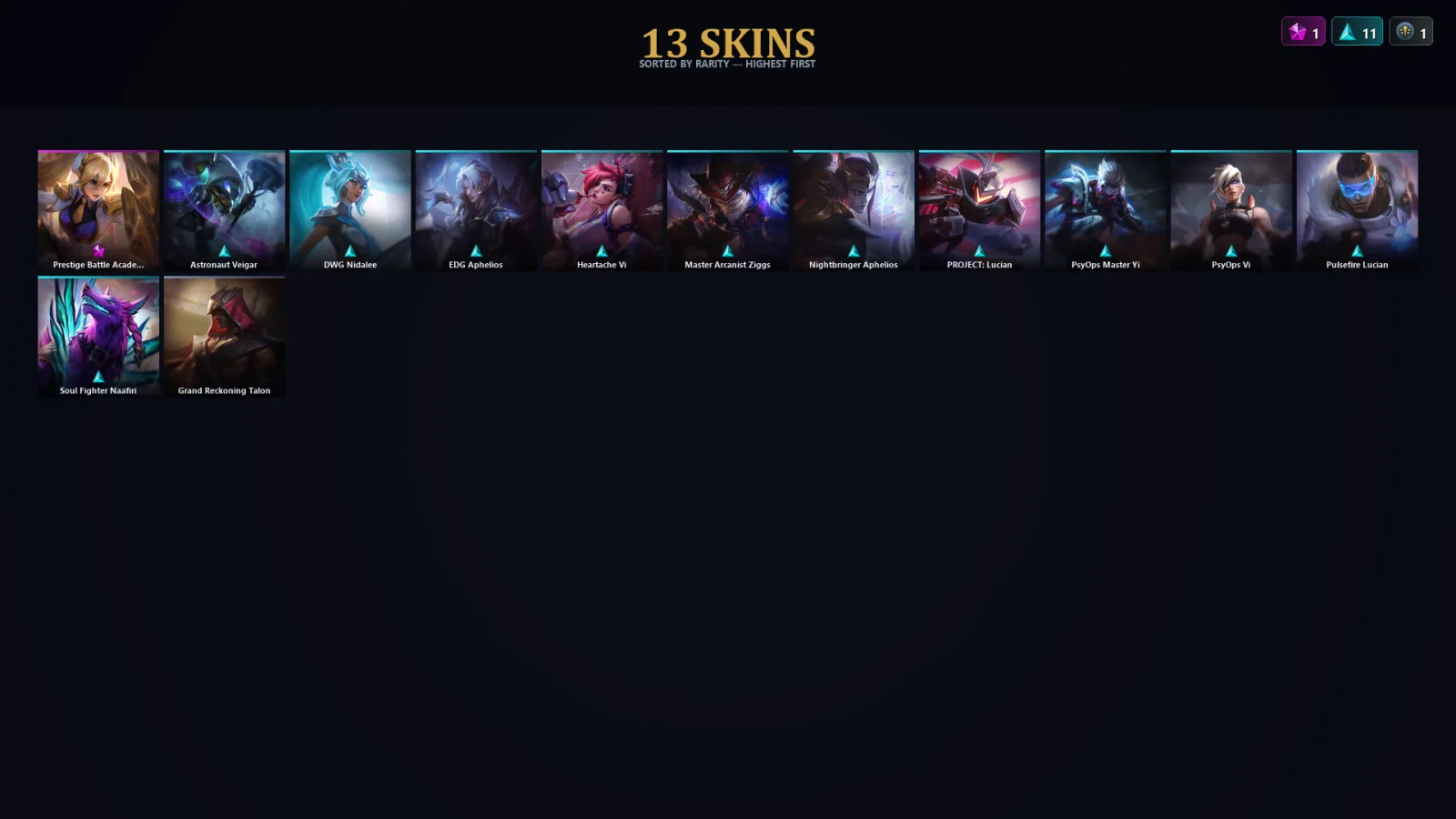 [LoL] | EUW | Level 37 | Platinum IV | 76 Champions | 13 Skins