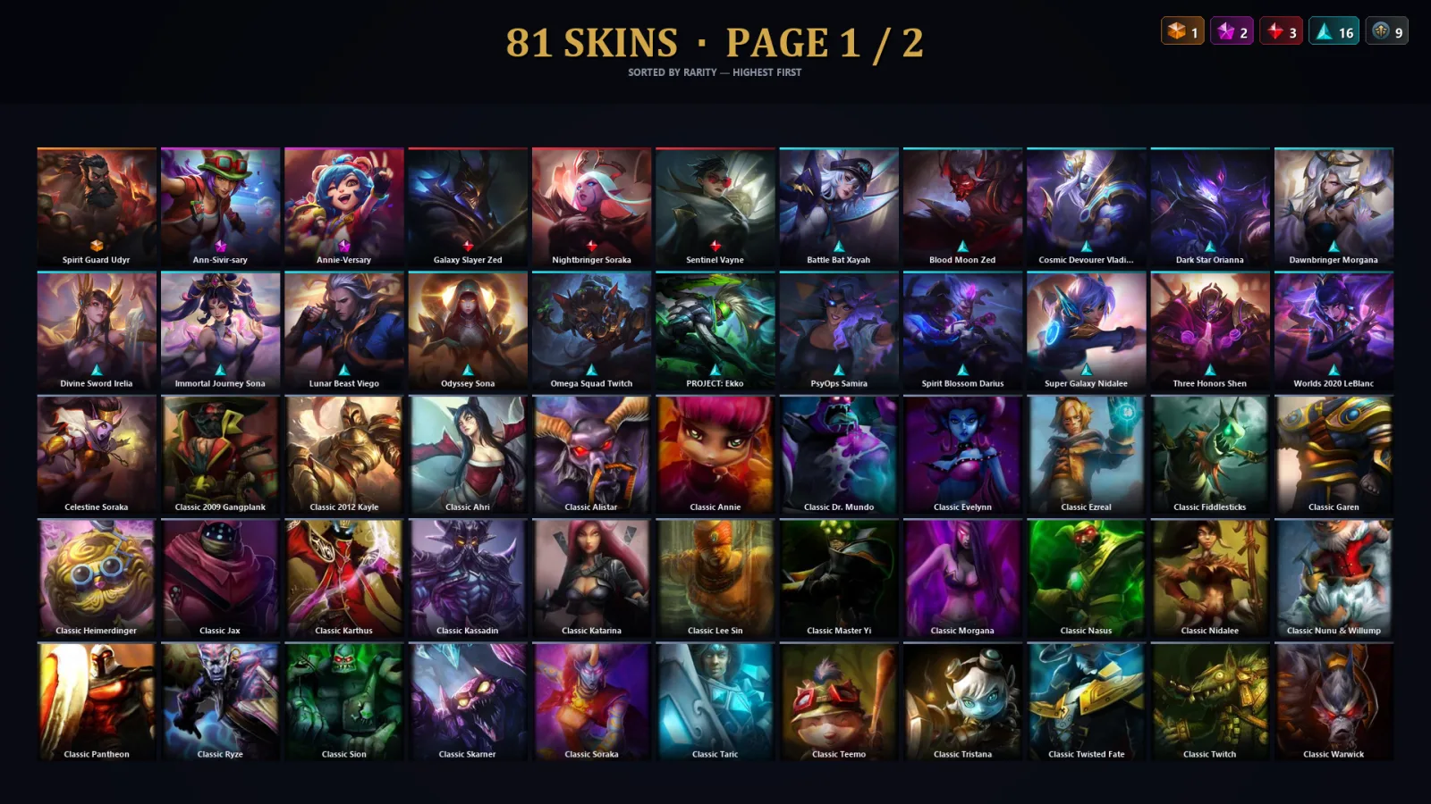 [LoL] | EUW | Level 30 | Master | 117 Champions | 49 Skins