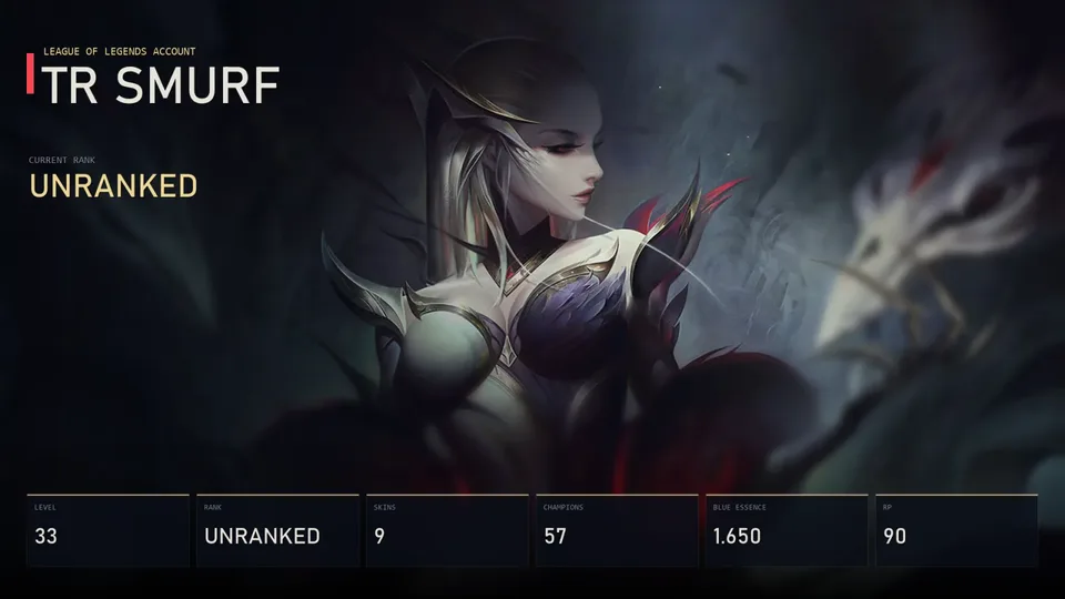 TR | Coven Evelynn | PROJECT: Vayne | Bewitching Tristana | Lancer Paragon Blitzcrank | High Noon Darius | Unranked | 9 Skin | 57 Champion — main preview