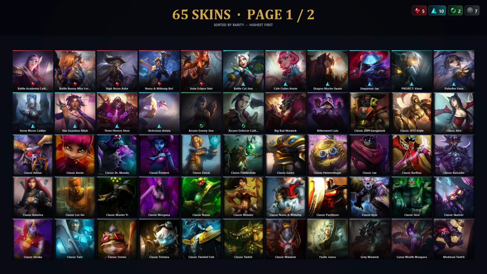 [LoL] | EUW | Level 124 | Emerald IV | 88 Champions | 33 Skins | 13,180 BE