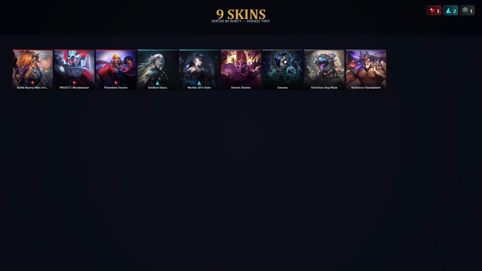 [LoL] | EUW | Level 47 | Platinum IV | 50 Champions | 9 Skins