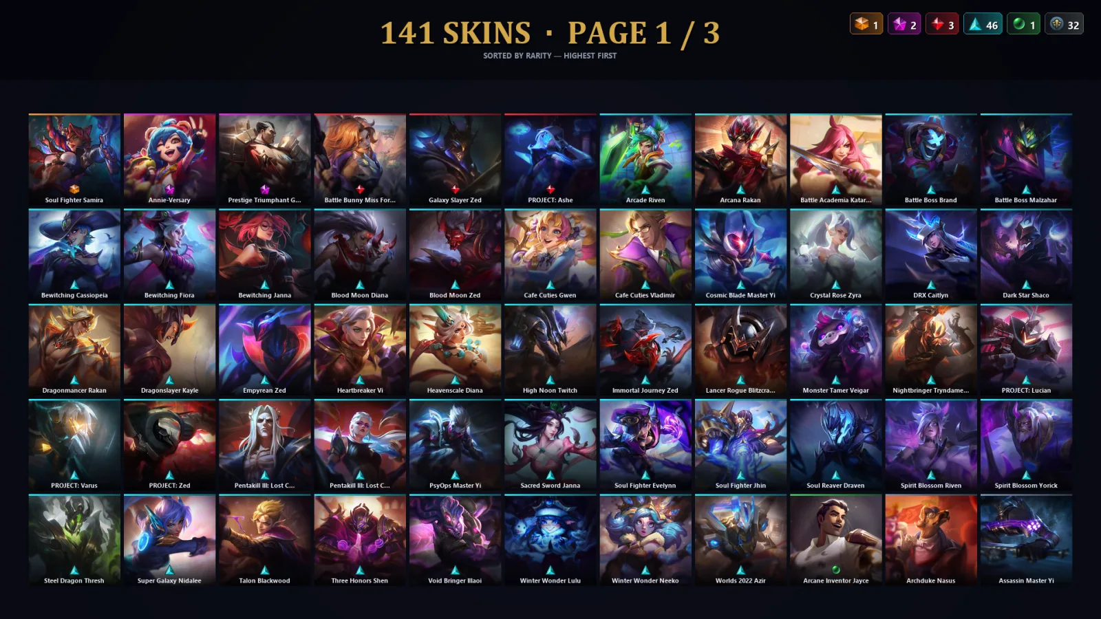 [LoL] | EUW | Level 196 | Bronze IV | 139 Champions | 109 Skins | 29,878 BE