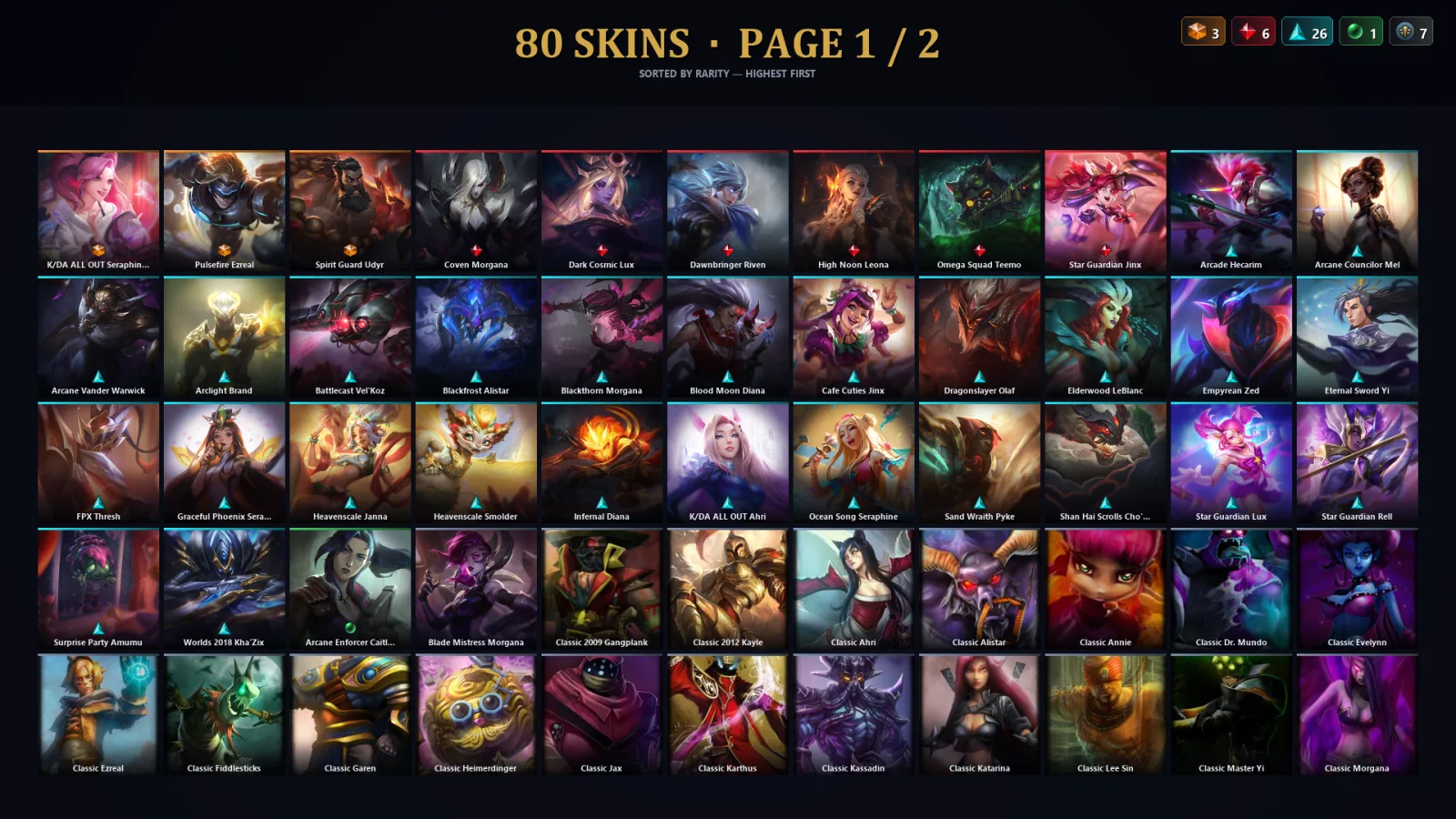 [LoL] | TR | Level 90 | Bronze II | 100 Champions | 48 Skins | 38,121 BE